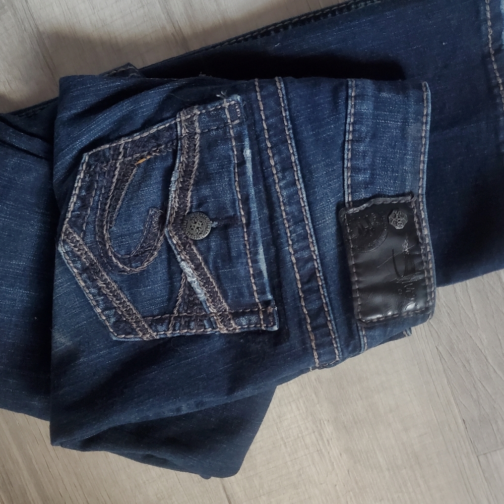 Silver Suki Slim boot dark wash jeans